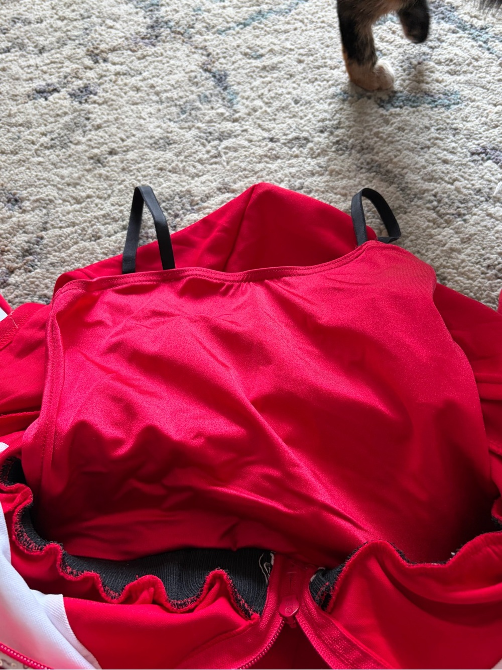 3/$50 Weissman Red Jumpsuit Hip Hop Dance Costume - Picture 6 of 8